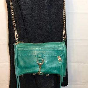 Rebecca Minkoff Mini Mac Leather Bag in Green